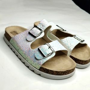 Oliva + Kate glitter sequin sandals